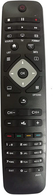 BhalTech PH51 LCD LED Smart TV Universal Compatible for  LCD LED Philips Remote Controller(Black)