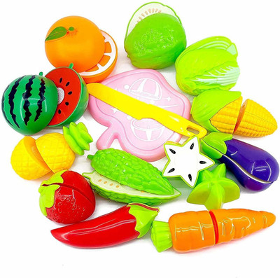 Aarav Enterprises Cutting Fruits and Vegetables Play Set Toy for Kids with Fruit