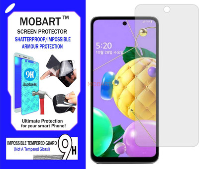 MOBART Impossible Screen Guard for LG Q52(Pack of 1)