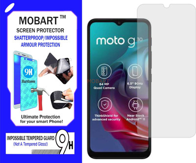 MOBART Impossible Screen Guard for MOTOROLA MOTO G30(Pack of 1)