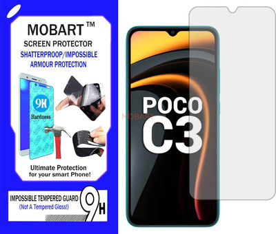 MOBART Impossible Screen Guard for POCO C3(Pack of 1)