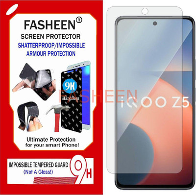 Fasheen Tempered Glass Guard for VIVO IQOO Z5 5G (Flexible Shatterproof)(Pack of 1)