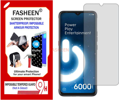Fasheen Tempered Glass Guard for TECNO POUVOIR 4 PRO (Flexible Shatterproof)(Pack of 1)