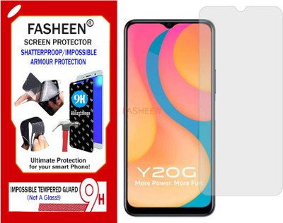 Fasheen Tempered Glass Guard for VIVO Y20G (Flexible Shatterproof)(Pack of 1)