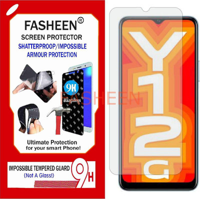 Fasheen Tempered Glass Guard for VIVO Y12G (Flexible Shatterproof)(Pack of 1)