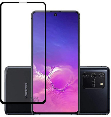 NIMMIKA ENTERPRISES Tempered Glass Guard for samsung galaxy s10 lite tempered glass 11d(Pack of 1)