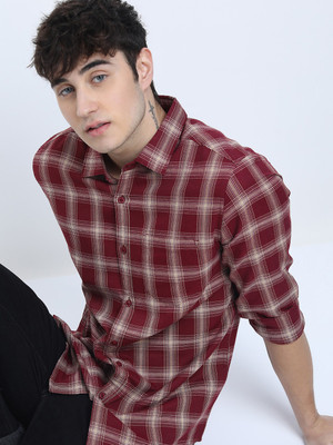 KETCH Men Checkered Casual Multicolor Shirt