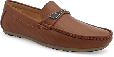 SAN FRISSCO Synthetic Leather|Comfort|Summer|Trendy|Walking|Outdoor|Daily Use For Men Loafers For Men(Brown , 11)