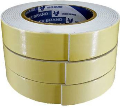 BVM GROUP FOAM TAPE handheld DOUBLE SIDE (Manual)(Set of 3, Yellow)