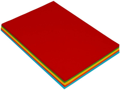 SADAF Colorful Unruled A4 100 gsm Craft paper(Set of 1, Multicolor)