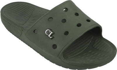 CARLTON LONDON Men Slides(Olive , 8)