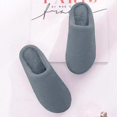 DRUNKEN Men Slipper For Men's Flip Flops Winter Slides Home Open Toe Non Slip Dark Grey Slippers(Grey , 8)