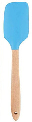 sbaprime Silicon Cooking Spatula with Wooden Handle Non-Stick Spatula(Pack of 1)
