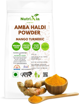 Nutrixia food AMBA HALDI POWDER- KASTURI HALDI - CURCUMA AMADA - Mango Ginger, Mango Turmeric(490 g)