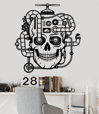 stylishdecor 70 cm S_SKLETONROCKET Self Adhesive Sticker(Pack of 1)