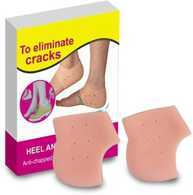Melodeum superior Soft silicon Heel anti-Crack Sets Heel Support 017 Heel Support(Orange)