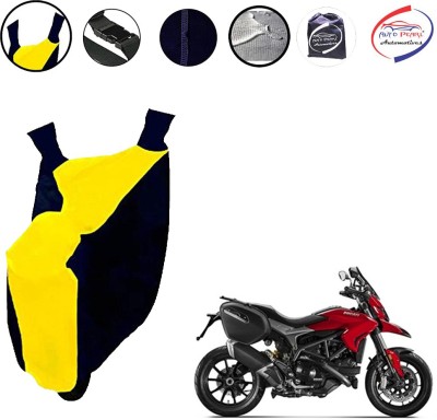 AUTO PEARL Waterproof Two Wheeler Cover for Ducati(Hyperstrada, Yellow, Blue)