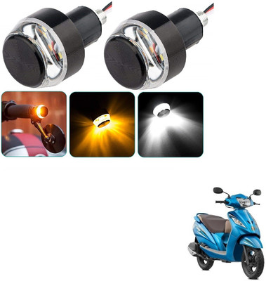 AuTO ADDiCT Front LED Indicator Light for TVS Wego(White, Yellow)