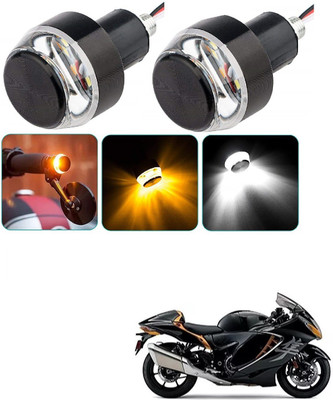 AuTO ADDiCT Front LED Indicator Light for Suzuki Heat(White, Yellow)
