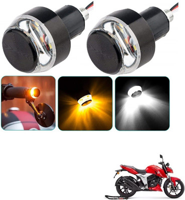 AuTO ADDiCT Front LED Indicator Light for TVS Apache RTR 160(White, Yellow)