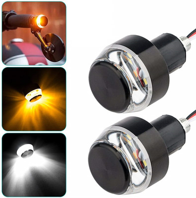 AuTO ADDiCT Front LED Indicator Light for Universal For Bike Apache(White, Yellow)