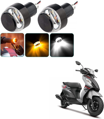AuTO ADDiCT Front LED Indicator Light for Suzuki Let's(White, Yellow)