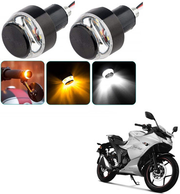 AuTO ADDiCT Front LED Indicator Light for Suzuki Gixxer SF(White, Yellow)