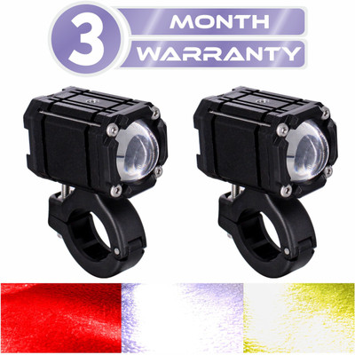 SORAX Motorcycle spotlight flashing light Fog strong light super bright LED waterproof Fog Lamp Motorbike LED (12 V, 15 W)(Universal For Bike, Pack of 2)