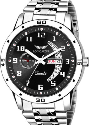 LOIS CARON LCS-8190 Trending Day & Date Functioning Analog Watch - For Men