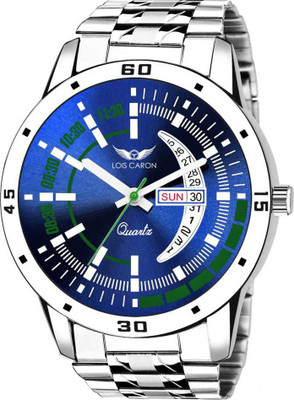 LOIS CARON LCS-8075 Trending Day & Date Functioning Analog Watch - For Men