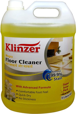 Klinzer Advanced Floor Cleaner with Jasmine 5L | Effortless Cleaning and Fresh Fragrance Mogra(5 L)