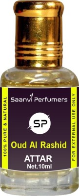 Saanvi perfumers Oudh Al Rashid Attar| Itra | Scent | Perfume | Fragrance - 10ML For Unisex Floral Attar(Floral)