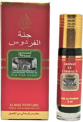 Almas BRAND 100% ORIGINAL (JANNATUL FIRDAUS) GREAT STRONG FRAGRANCE LONG-LASTING 8ML Floral Attar(Jannat ul Firdaus)