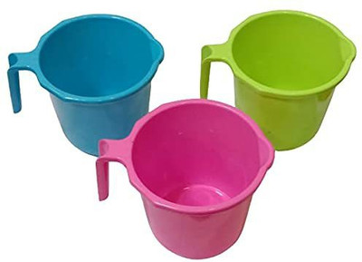 batwada export Plastic Bath Mug(Multicolor 1)