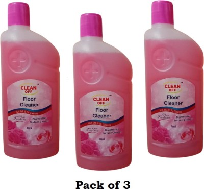 Clean Off Floor Cleaner Pack of 3 Rose(3 x 500 ml)