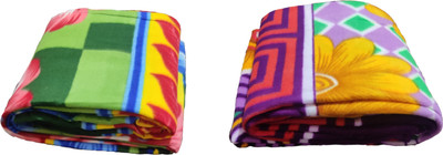SIMAM Abstract Single Fleece Blanket for  AC Room(Microfiber, Printed)