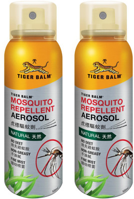 Tiger Balm MOSQUITO REPELLENT AEROSOL SPRAY Spray(2 x 120 ml)