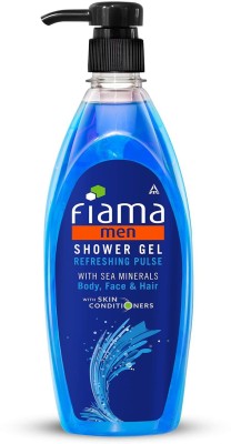 FIAMA Men Shower Gel Refreshing Pulse, Body Wash With Skin Conditioners