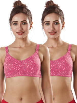 Sonari Women T-Shirt Non Padded Bra(Pink)
