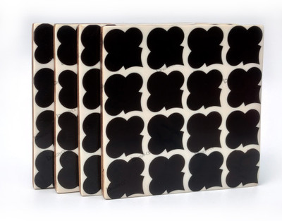 BnoSPACE Square Resin Coaster Set(Pack of 4)