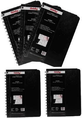 Oddy Wiro Note Book A5 Size - WR-A5-160 (Pack of 5) A5 Note Pad Both Sided single ruled notebook 160 Pages(White, Pack of 5)