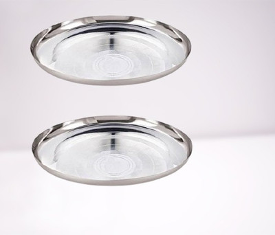 NEELAM Pack of 2 Steel Diamond Touch Dinner Set of 2 Pcs, Dinner Set(Steel)