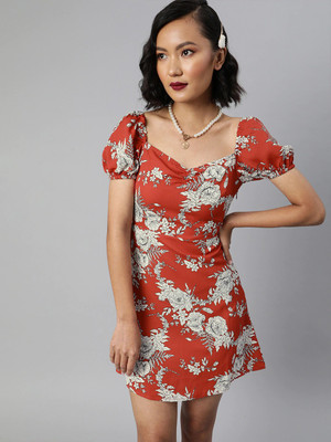 Sera Women A-line Red Mini/Short Dress