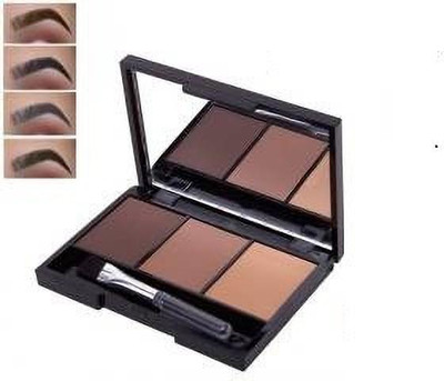 Wiffy 3 Color Waterproof Eye Shadow Eyebrow Powder Make Up Palette ,MULTICOLOUR 14 g(MULTICOLOR)