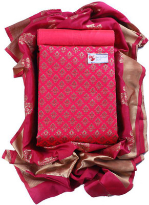 Sun Fashion And Lifestyle Jacquard Self Design Salwar Suit Material
