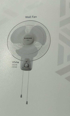 ANCHOR 14043 FLORA WALL FAN NORMAL SPEED 300 mm 3 Blade Wall Fan (WHITE, Pack of 1)