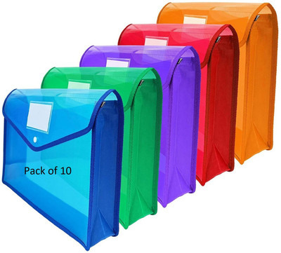 SHINING ZON Button Bag File Folder Button Bag File Folder(Set Of 10, Multicolor)