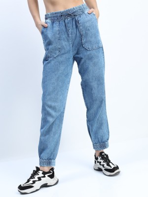 Tokyo Talkies Jogger Fit Women Light Blue Jeans