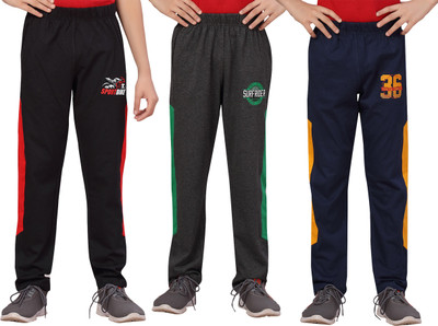 SOUTHTREE Track Pant For Boys(Multicolor, Pack of 3)
