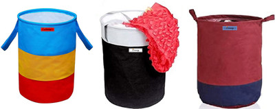Crownsy 45 L Multicolor Laundry Bag(Non-Woven)